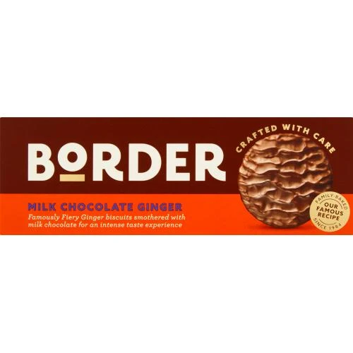 Border Milk Chocolate Ginger Biscuits 150g