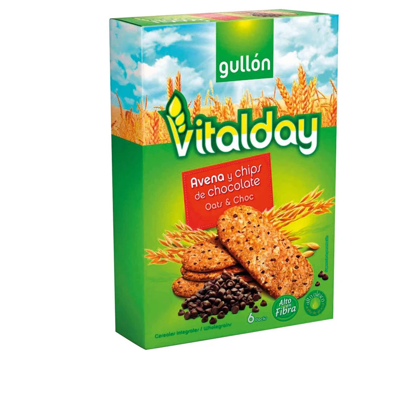 Gullón Vitalday Oat and Chocolate Chip Cookies 240g