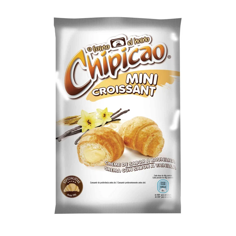 Chipicao Mini Croissants Vanilla 80g