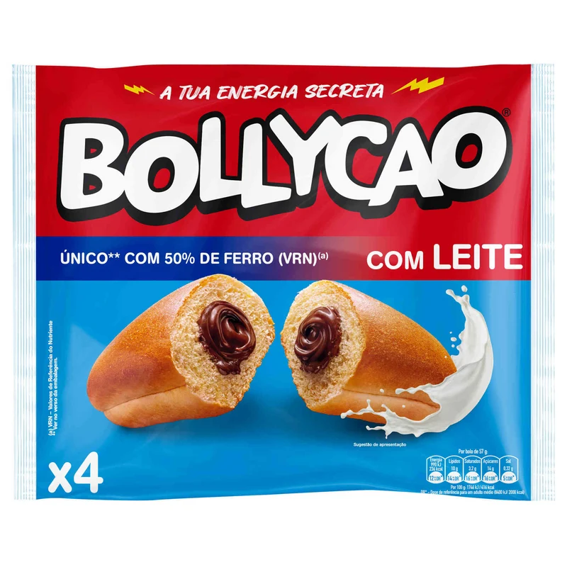 Bollycao Milk Chocolate Filled Sponge Cakes 228g