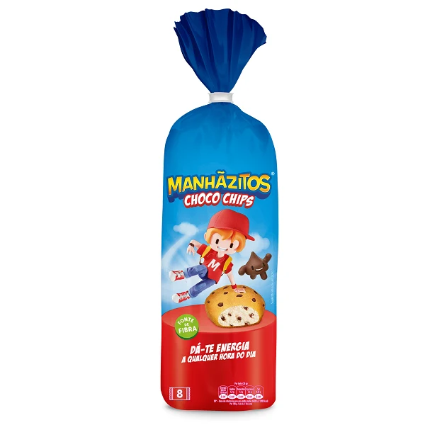 Manhãzitos Choco Chips Soft Rolls 8 Pack 280g