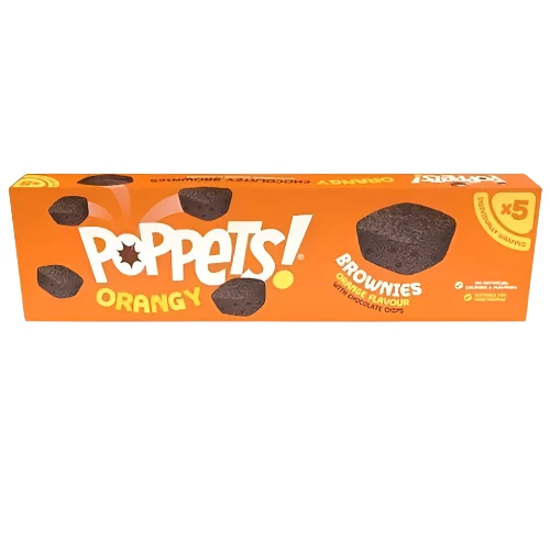 Poppets Orangy Brownies 5 x 25g