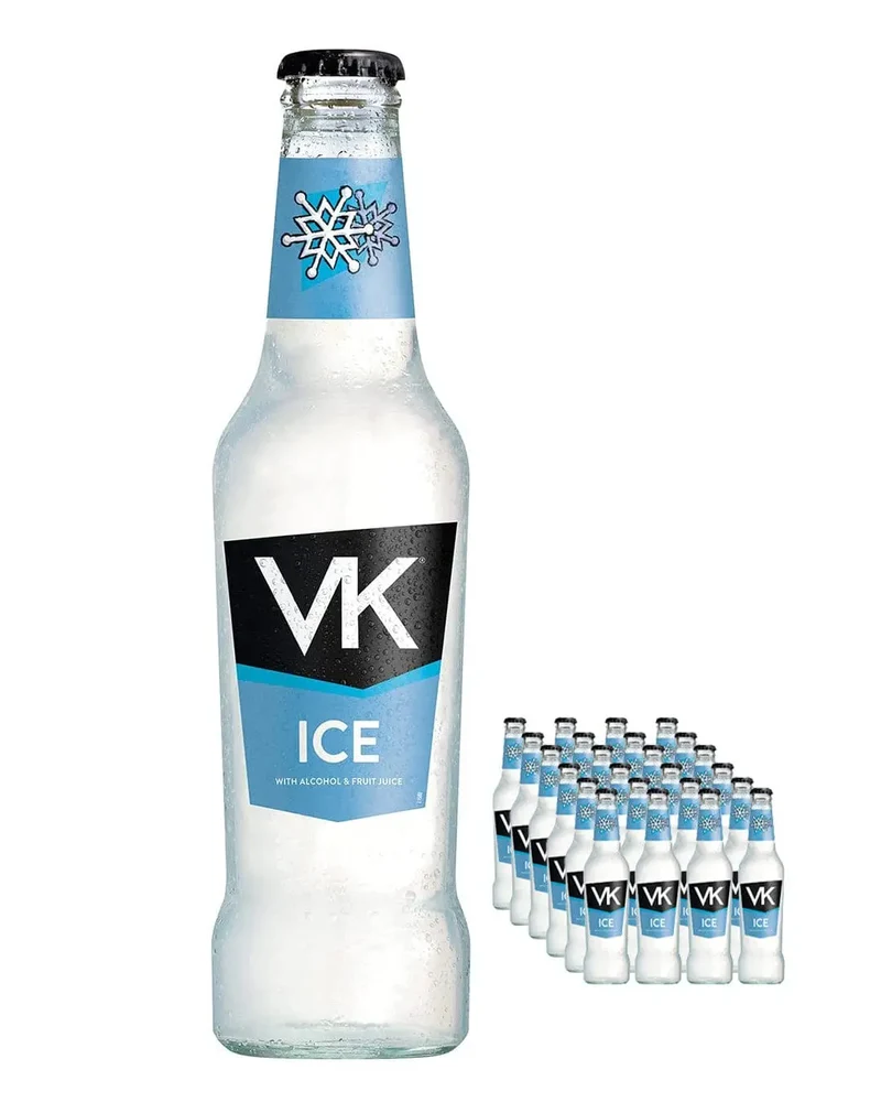 VK Ice Premixed Cocktail Vodka Drink Multipack, 24 x 275 ml