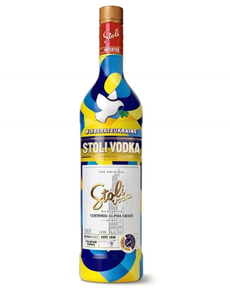Stolichnaya Limited Edition Liberate Ukraine Vodka, 1 L