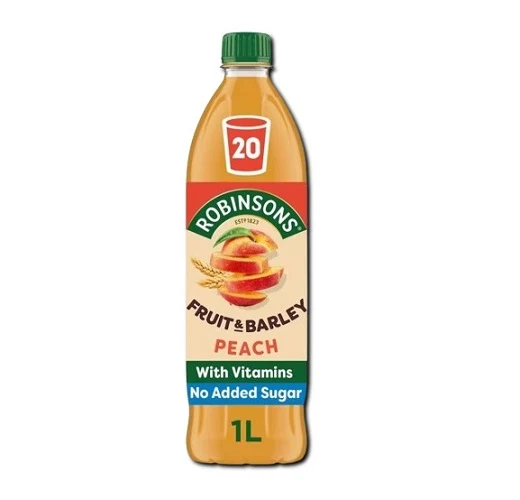 Robinsons Fruit and Barley Peach No Added Sugar Squash 1L