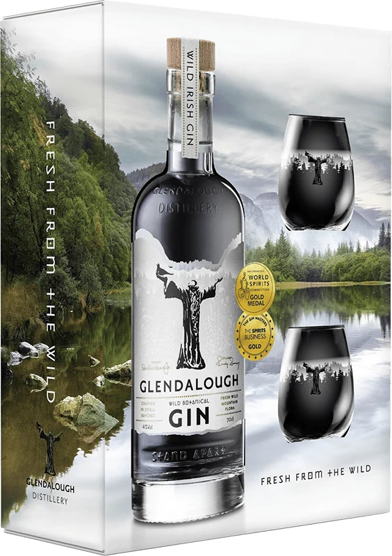 Glendalough Gin 70cl Glass Gift Pack