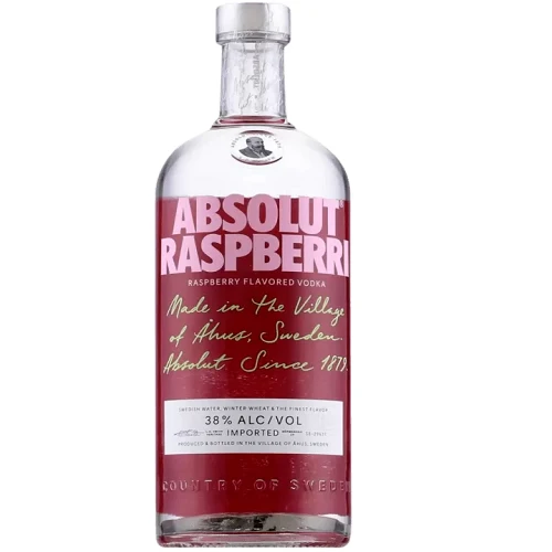 Absolut Raspberri Flavoured Vodka 700ml 38% ABV
