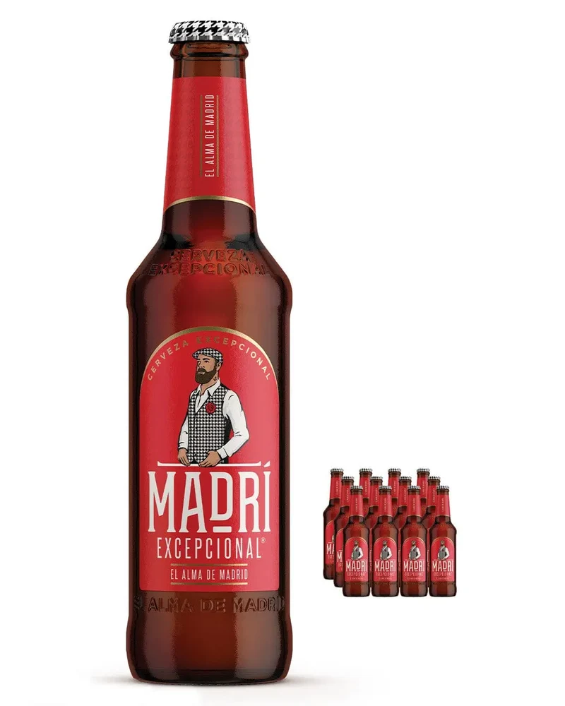 Madri Excepcional Lager Beer, 12 x 330 ml