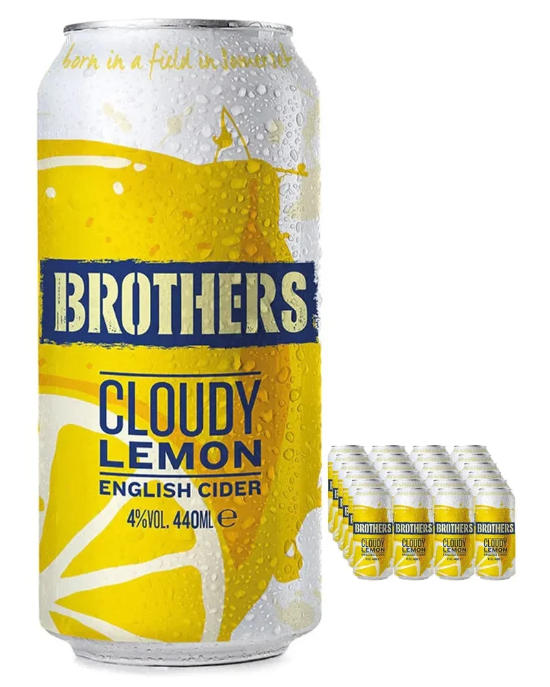Brothers Cloudy Lemon Cider Multipack, 24 x 440 ml