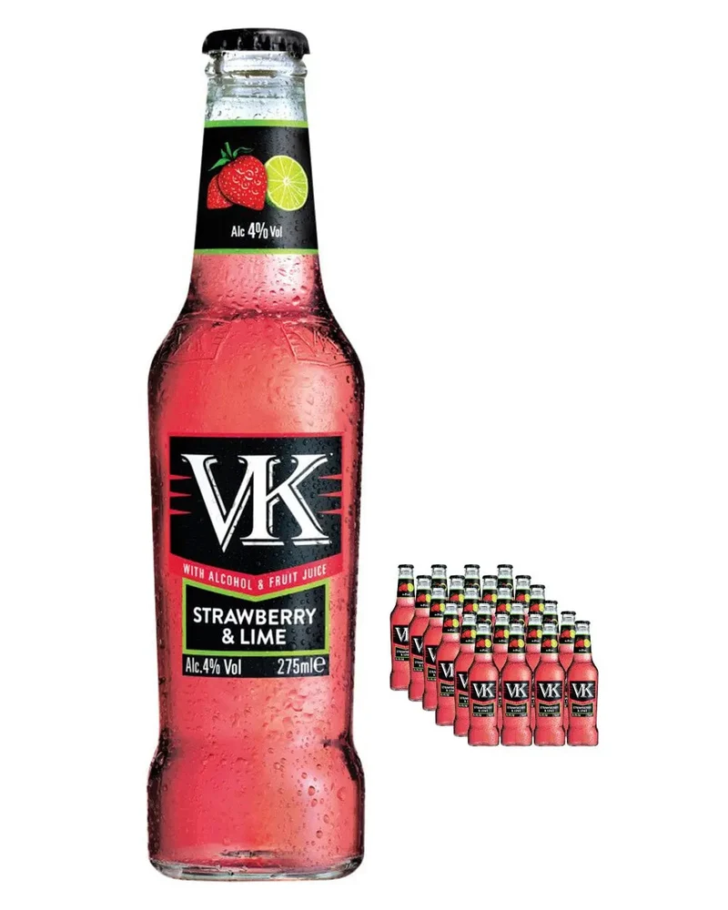 VK Strawberry & Lime Multipack, 24 x 275 ml