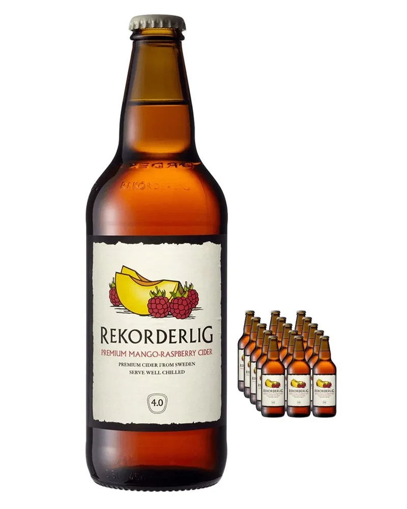 Rekorderlig Mango & Raspberry Cider Multipack, 15 x 500 ml