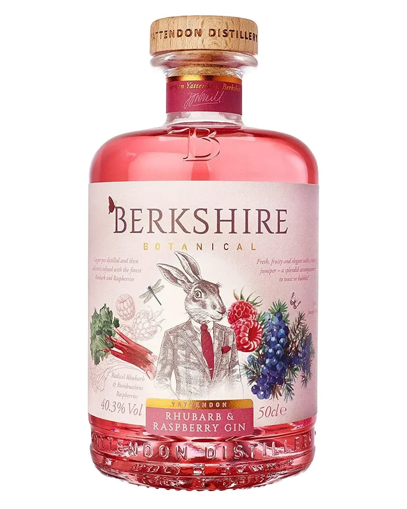 Berkshire Botanical Rhubarb & Raspberry Gin, 50 cl