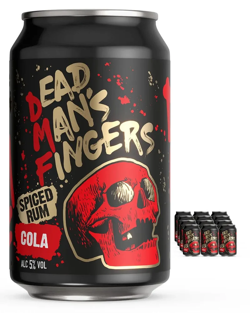 Dead Man’s Fingers Spiced Rum with Cola Multipack, 12 x 330 ml