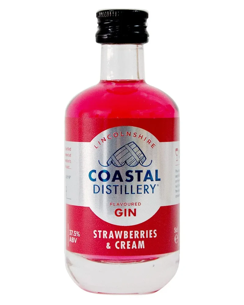 Coastal Distillery Strawberries and Cream Gin MIniature, 5 cl