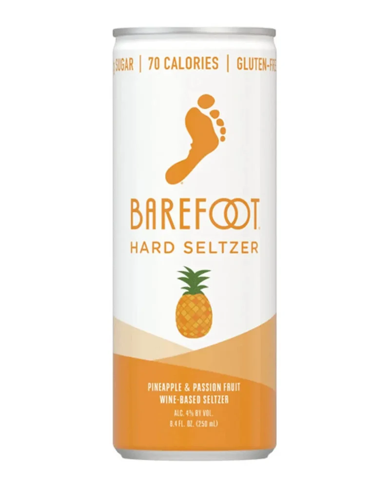 Barefoot Pineapple & Passion Fruit Hard Seltzer Can, 250 ml