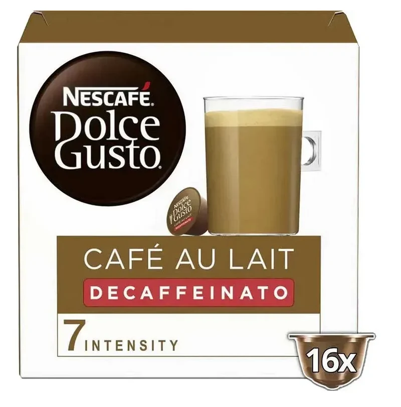 Nescafé Dolce Gusto Café con Leche Decaffeinated Coffee Capsules 16 Pack