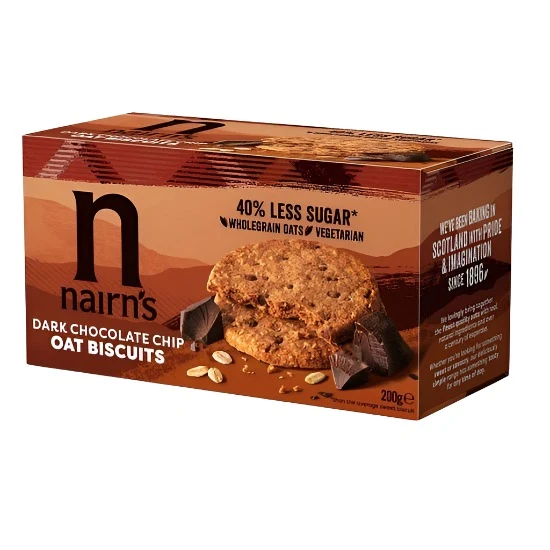 Nairn's Dark Chocolate Chip Oat Biscuits 200g