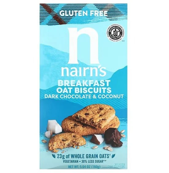 Nairn's Gluten Free Biscuit Breaks Dark Chocolate and Coconut 160g