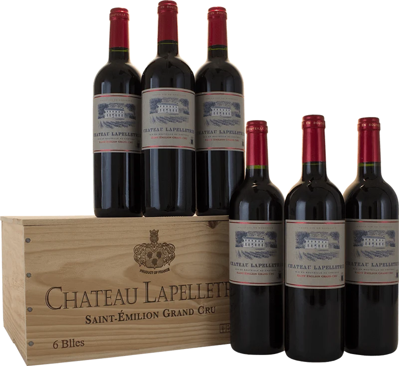 Château Lapelletrie - 6 Btl Wood Gift