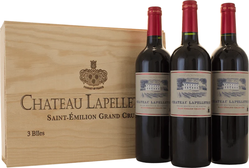 Château Lapelletrie - 3 Bottle Wood Gift