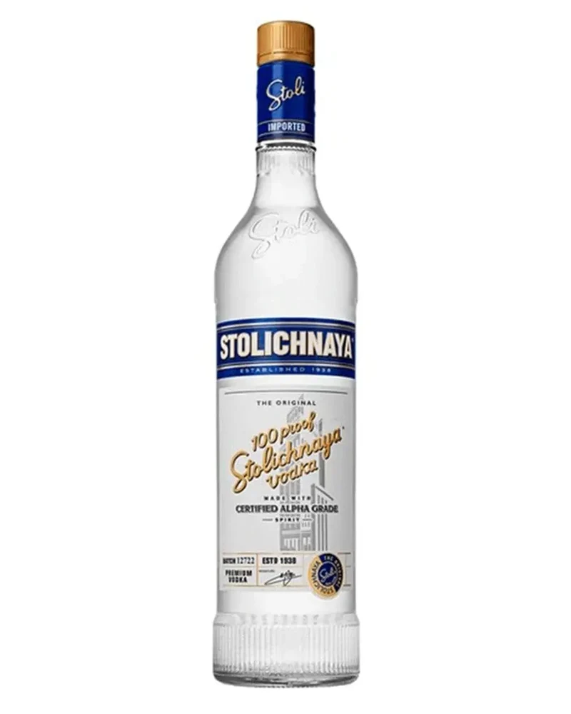 Stolichnaya 100 Proof Vodka, 70 cl