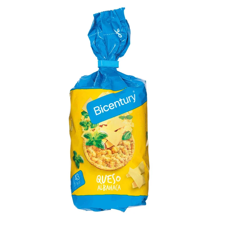 Bicentury Corn Cakes Cheese and Basil 130g
