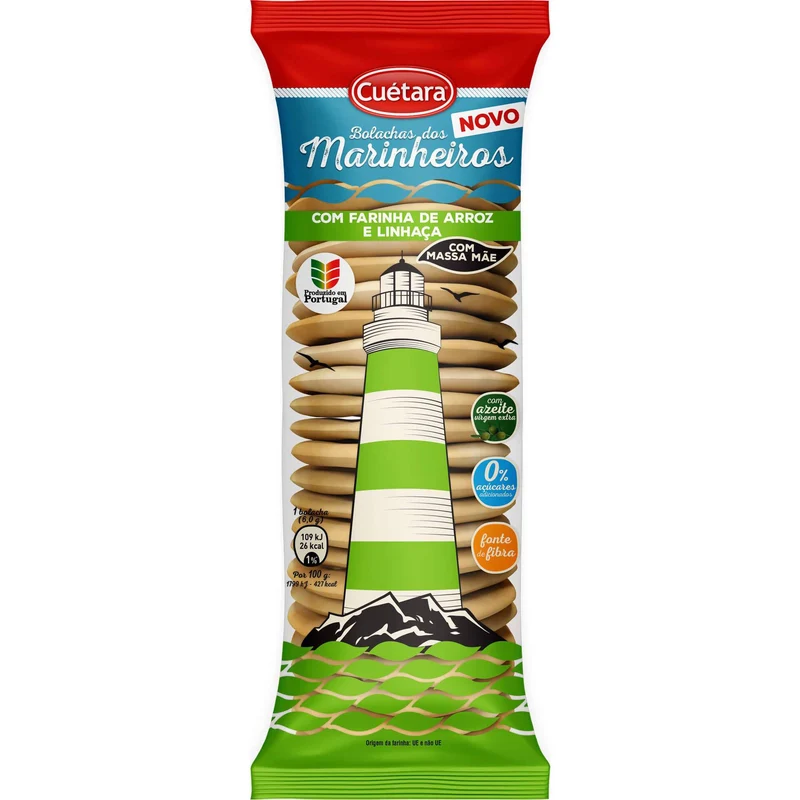 Cuétara Marinheiros Rice and Linseed Crackers 150g