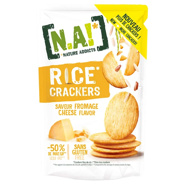Nature Addicts Cheese Rice Crackers 85g