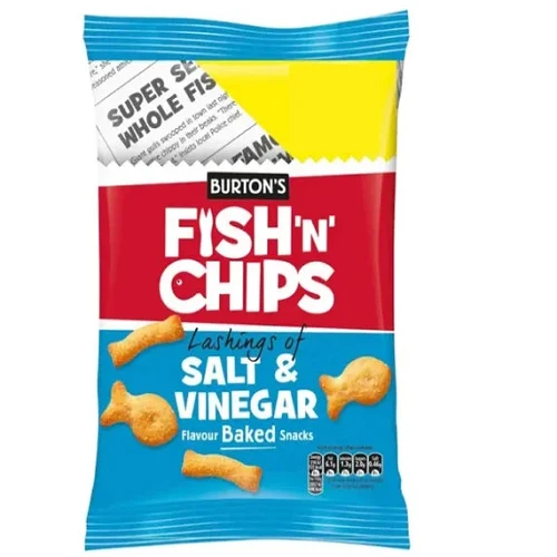 Burton's Fish 'n' Chips Salt and Vinegar 25g