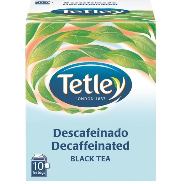 Tetley Decaffeinated Black Tea 10 Tea Bags