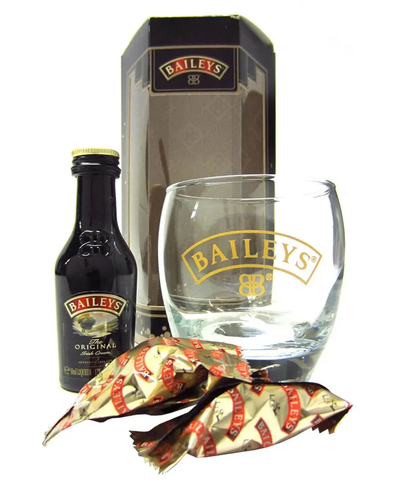 Baileys Miniature Glass + Chocolates Gift Set