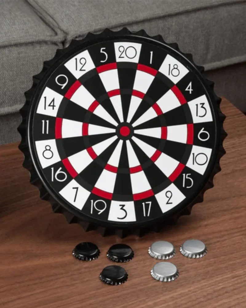 Harvey's Bored Games - Magnetic Bottle Cap Darts