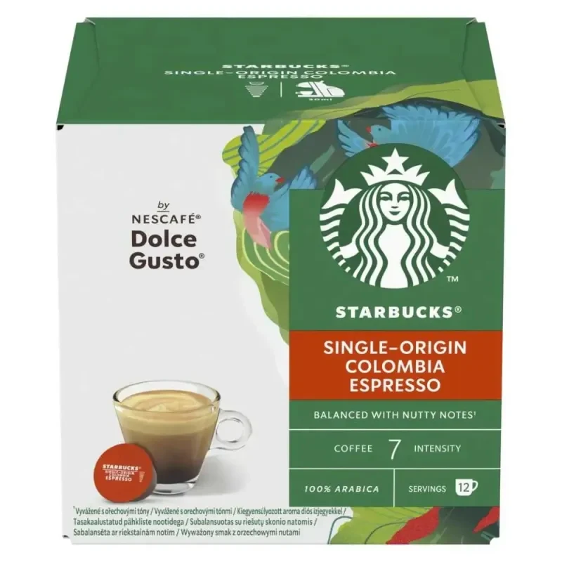 Starbucks Espresso Colombia by Nescafé Dolce Gusto 12 Capsules