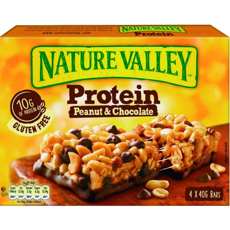 Nature Valley Protein Peanut and Chocolate Bars 4 x 40g