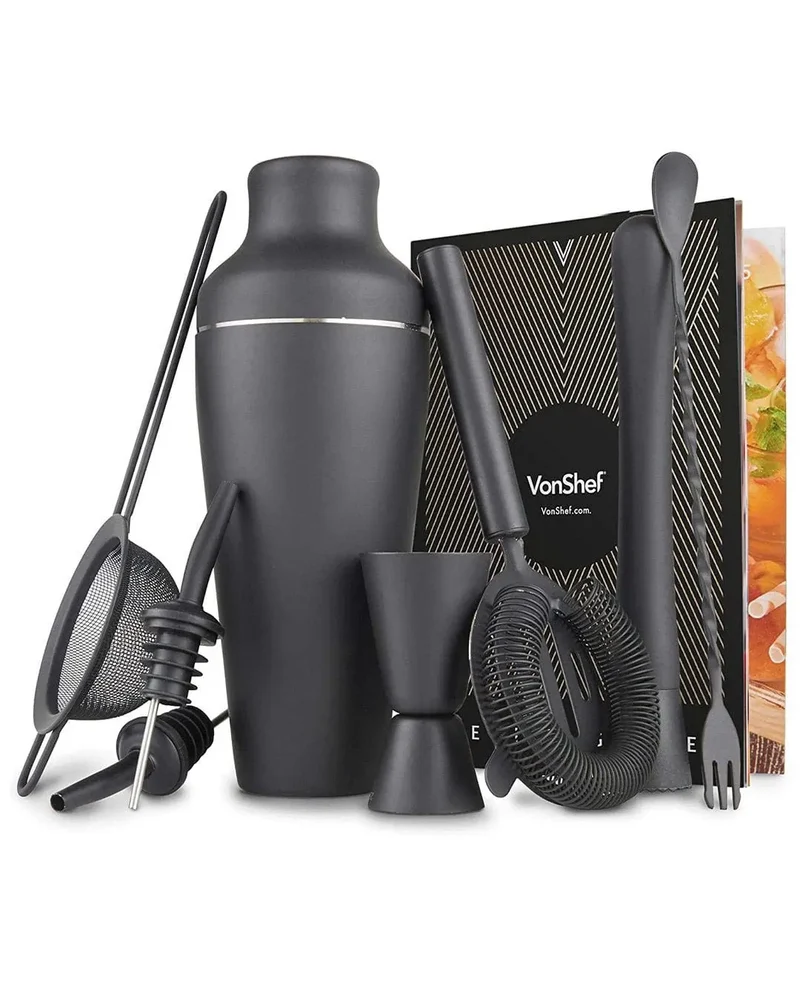 VonShef/Beautify Matte Black Parisian Cocktail Set