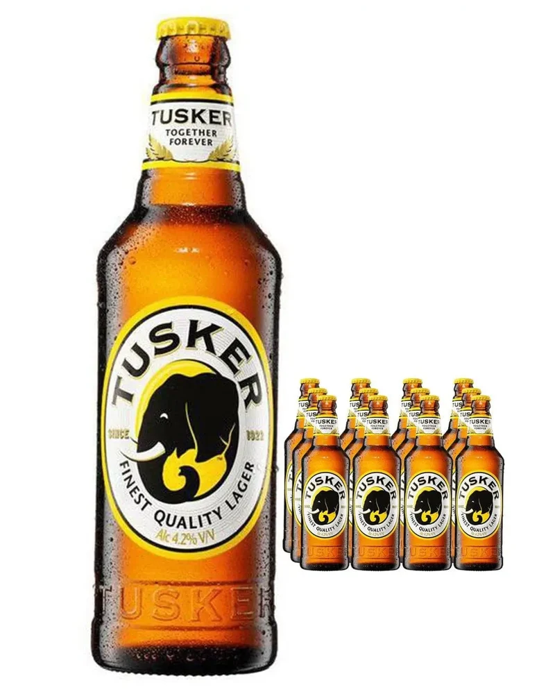 Tusker Finest Quality Lager Multipack, 12 x 500 ml