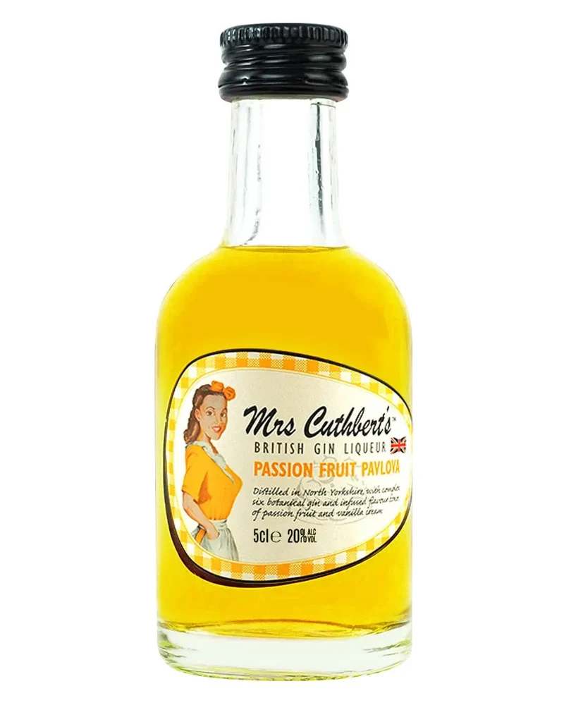 Mrs Cuthbert’s Passion Fruit Pavlova Gin Liqueur Miniature, 5 cl