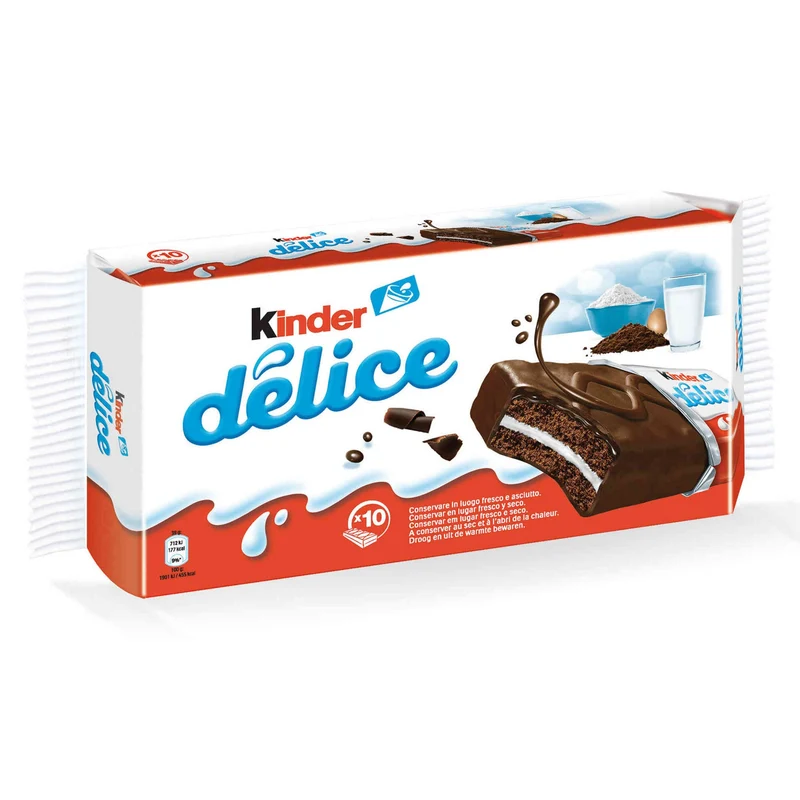 Kinder Délice Cocoa Sponge Cakes 10 x 39g
