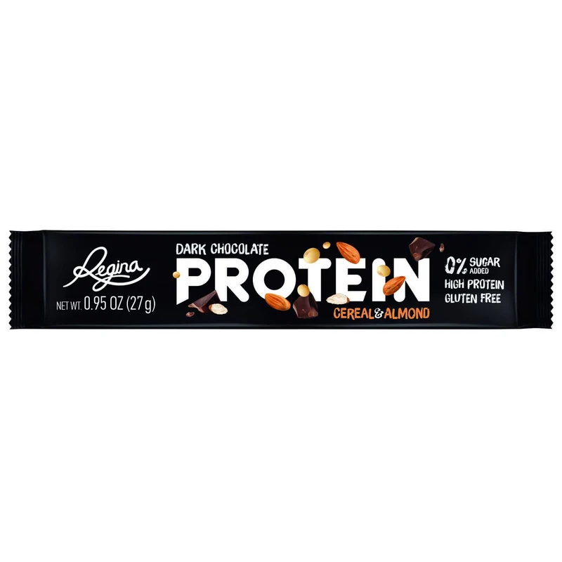 Regina Dark Chocolate 51% with Whey Protein, Cereals and Almonds 27g