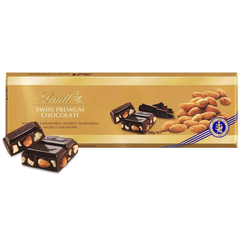 Lindt Gold Dark Chocolate with Almonds 300g