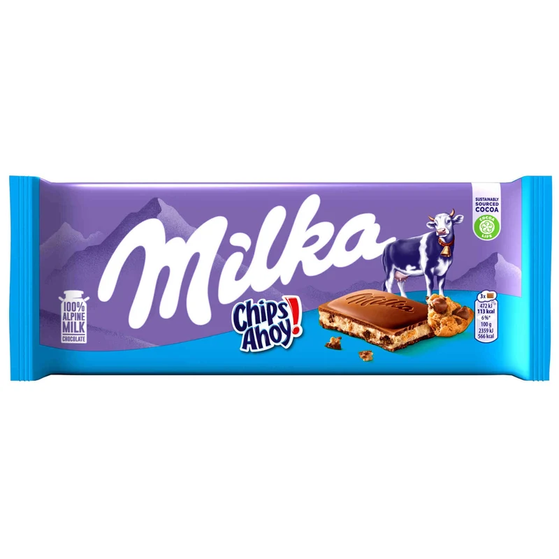 Milka Chips Ahoy Milk Chocolate 100g