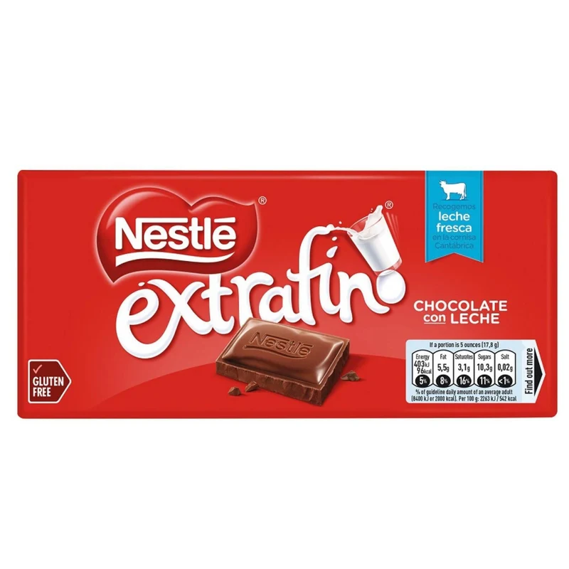 Nestlé Extrafino Milk Chocolate 125g