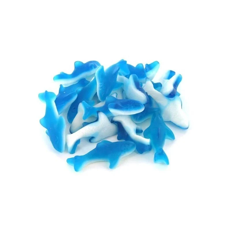 Shiny Blue Gummy Sharks Sweets by Weight