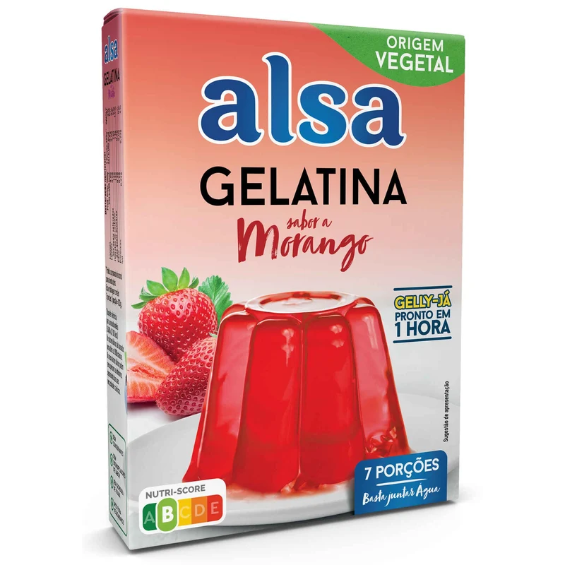 Alsa Gelly-Ja Strawberry Plant-Based Jelly Mix 105g