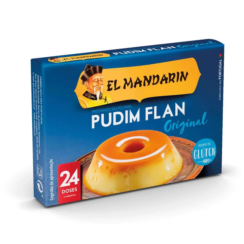 El Mandarin Flan Pudding Mix 4 x 4.8g