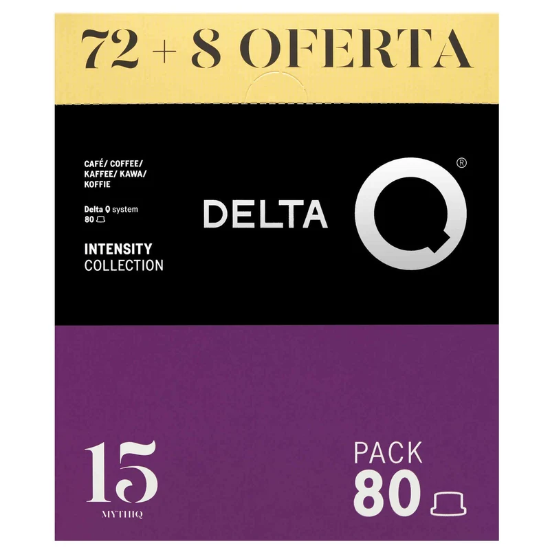 Delta Q MythiQ Coffee Capsules Intensity 15 80 Pack