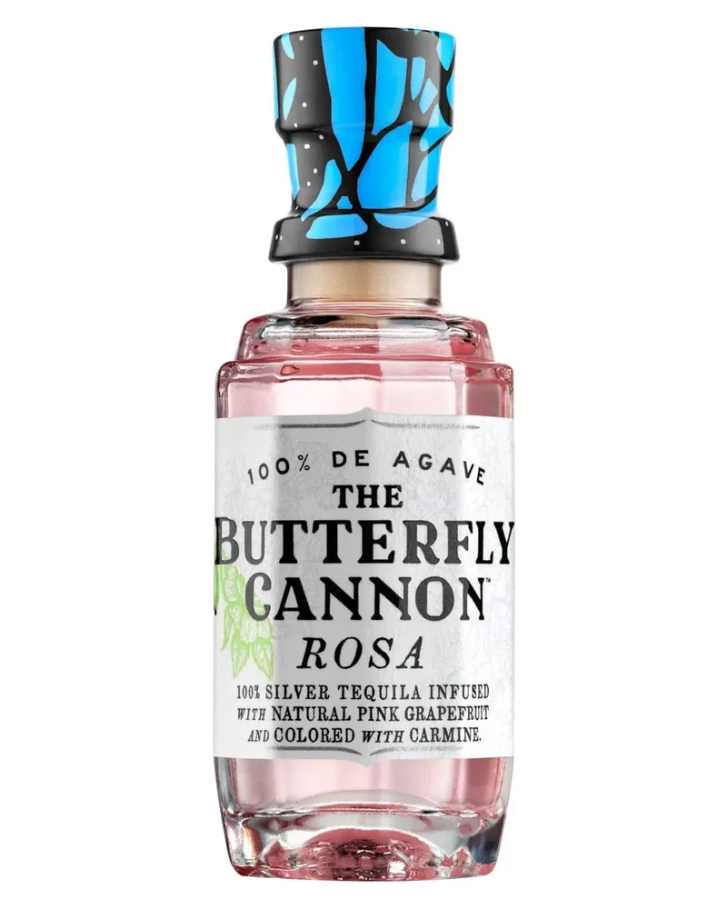 The Butterfly Cannon Rosa Tequila Miniature, 5 cl