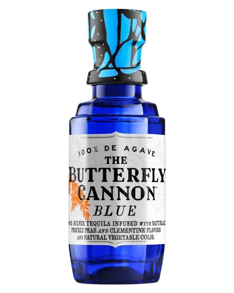 The Butterfly Cannon Blue Tequila Miniature, 5 cl
