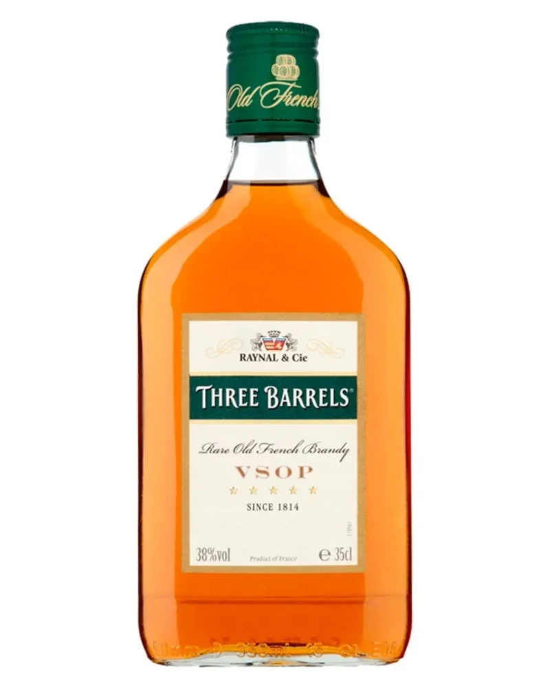 Three Barrels VSOP Brandy, 35 cl