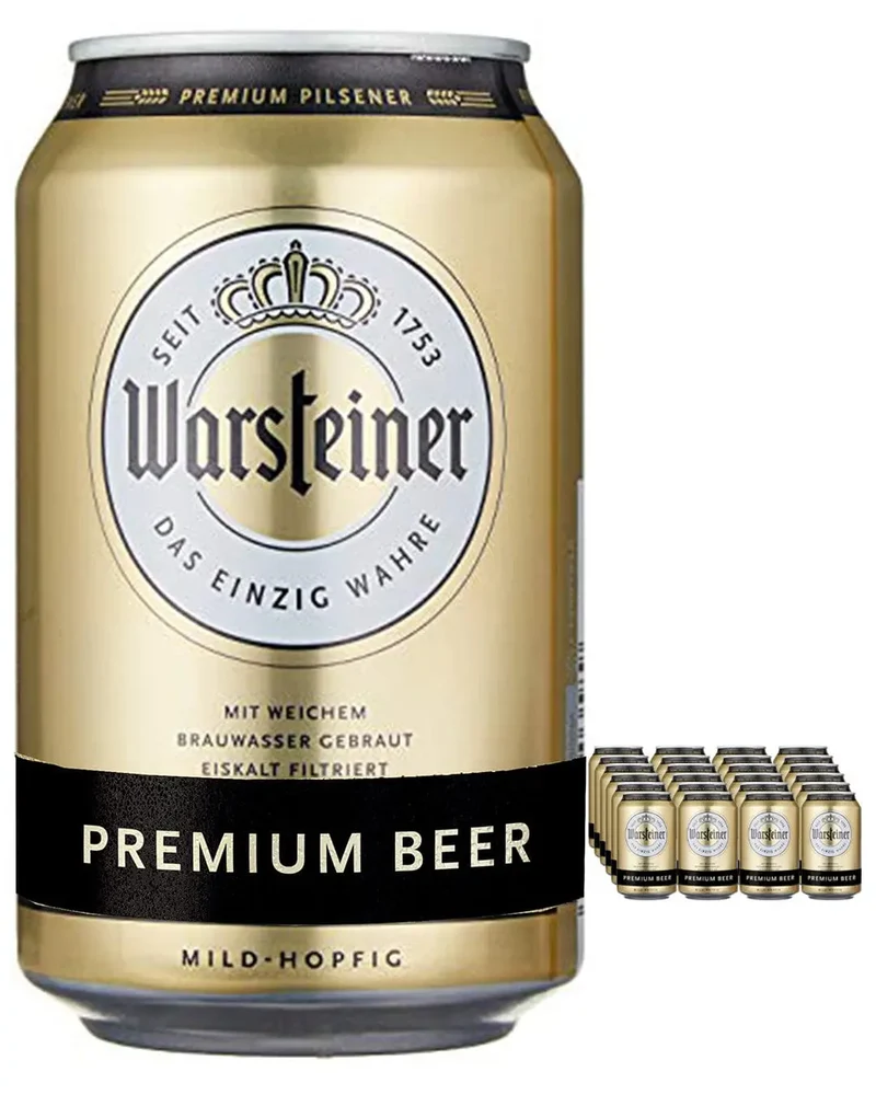 Warsteiner Premium German Lager Beer, 24 x 330 ml